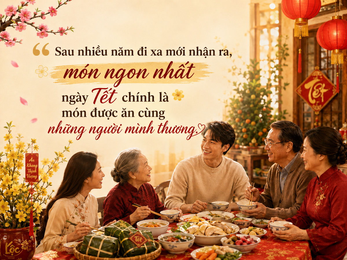 Status nhớ bữa cơm Tết đoàn viên