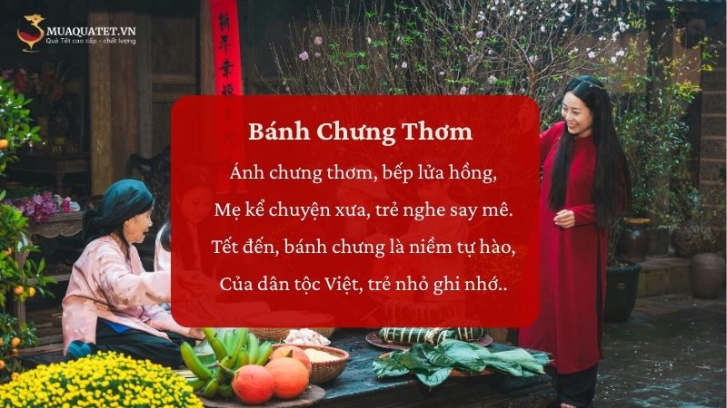 40+ Bài Thơ Bánh Chưng, Bánh Tét đong đầy hương vị Tết 17 Bài thơ Bánh Chưng Thơm