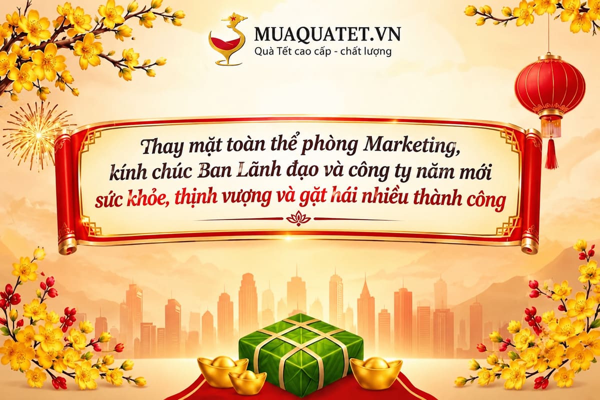 Lời chúc Tết phòng ban gửi đến công ty