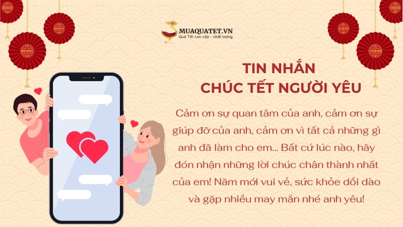 99+ tin nhắn chúc mừng năm mới, chúc Tết hay, ý nghĩa 18 tin nhắn chúc mừng năm mới người yêu