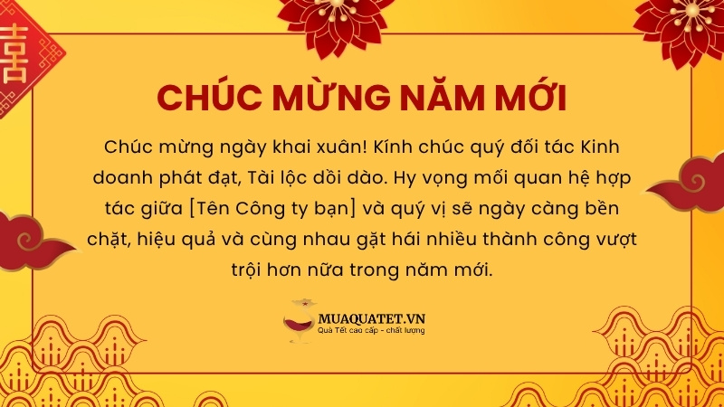 Lời chúc khai xuân, mở hàng đầu năm cho công ty, cửa hàng 18 chúc khai xuân dành cho đối tác doanh nghiệp