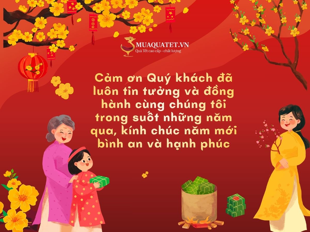 Lời chúc khách hàng thân thiết, lâu năm