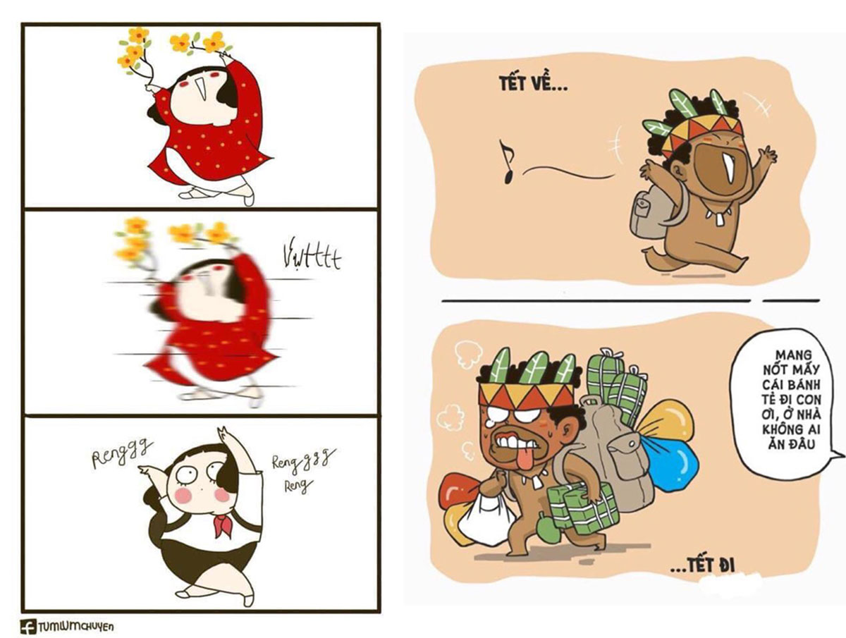 Ảnh chế hết tết hài hước