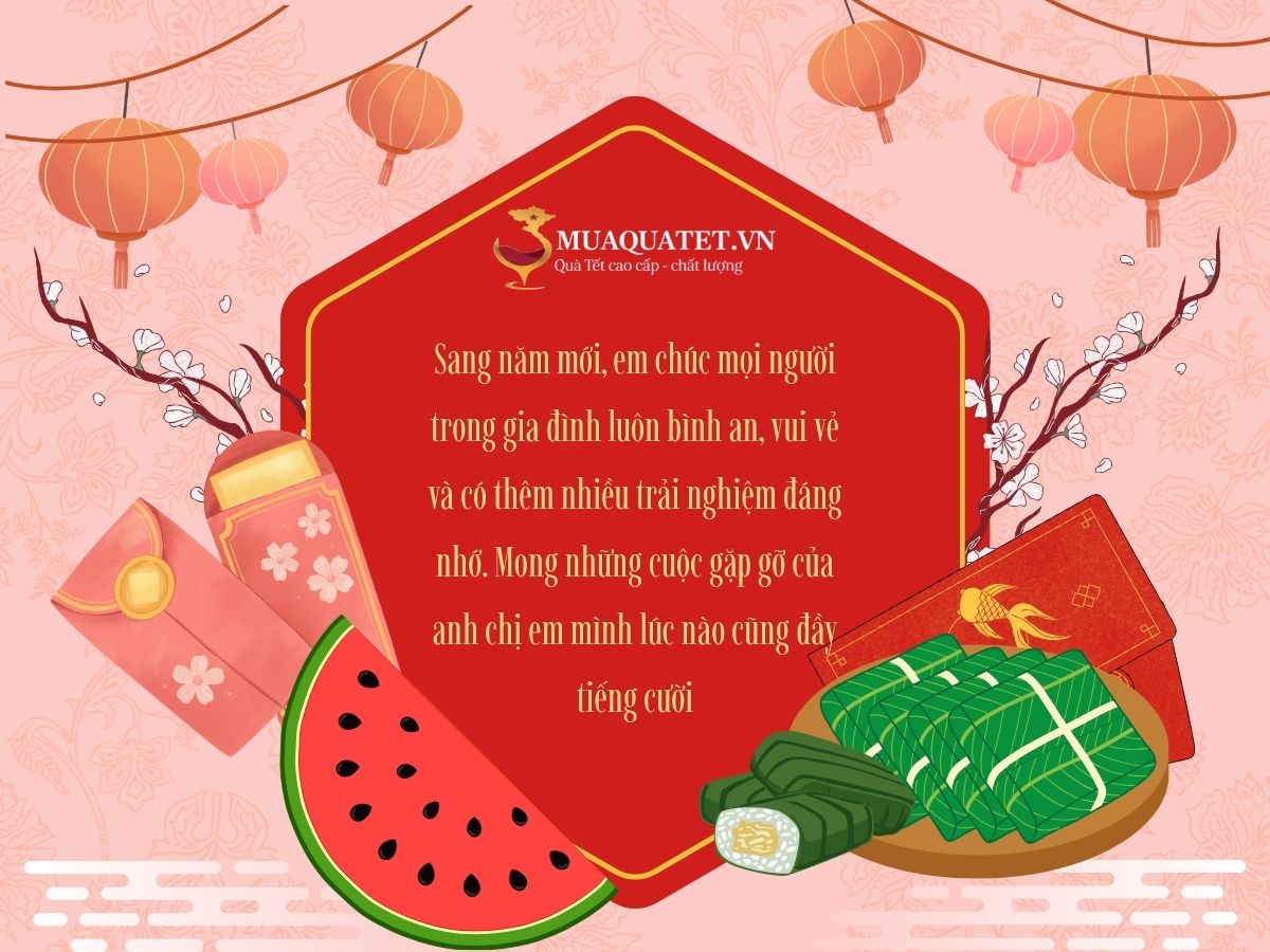 Lời chúc Tết anh chị em họ