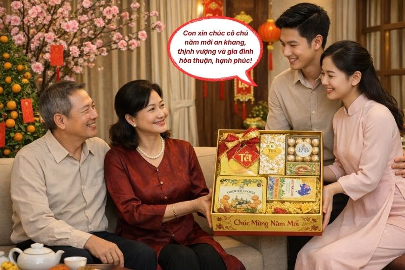 Chúc Tết bố mẹ người yêu