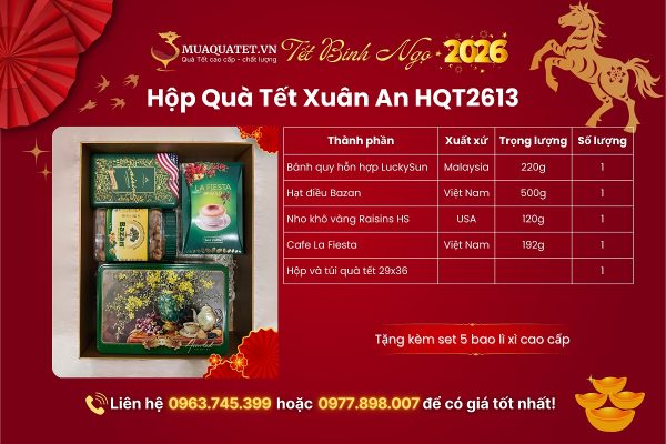 Hộp Quà Tết Xuân An HQT2613