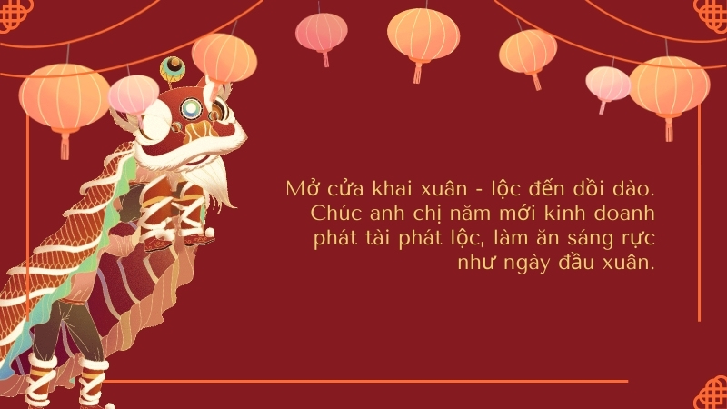 Lời chúc khai xuân, mở hàng đầu năm cho công ty, cửa hàng 19 lời chúc mở hàng đầu năm mới