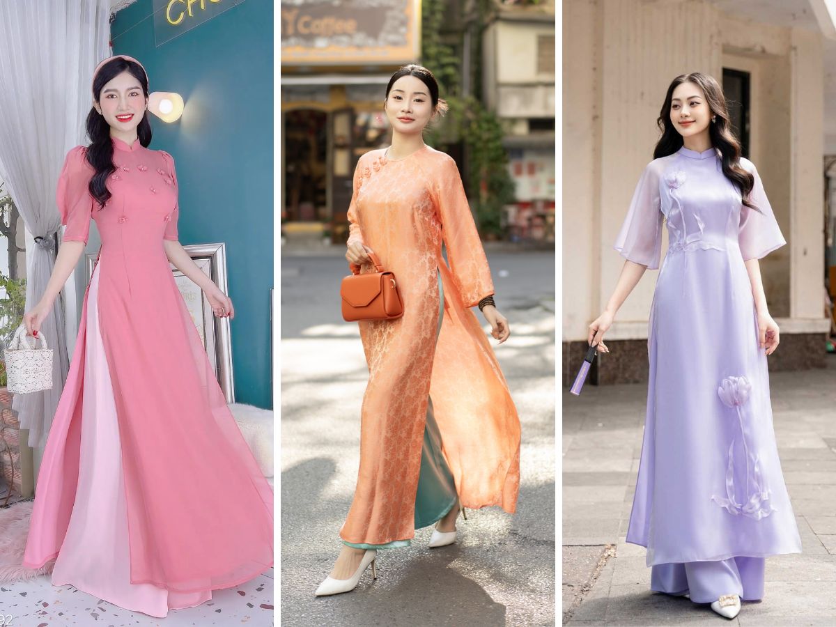 Mùng 1 Tết mặc màu cam, hồng, tím
