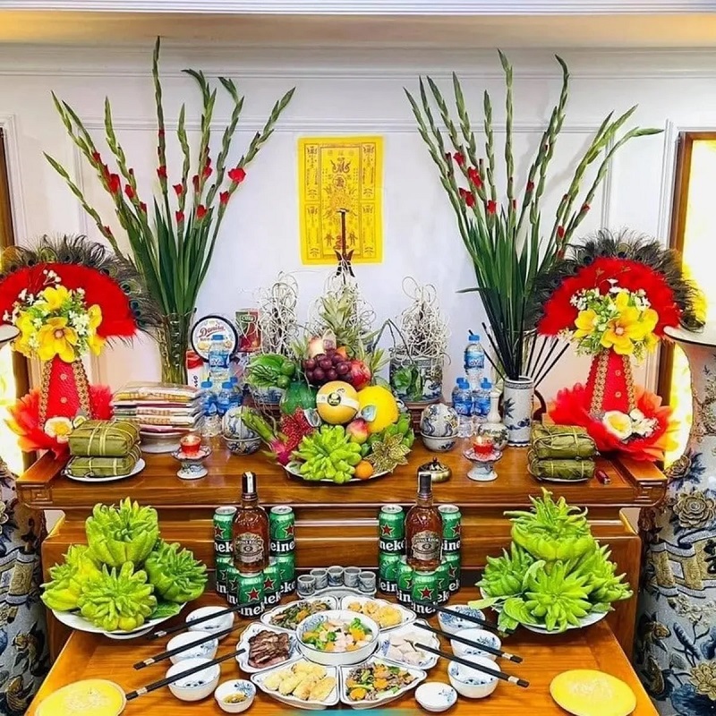 Trang trí bàn thờ trong nhà
