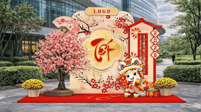 Trang trí Tết khu công nghiệp