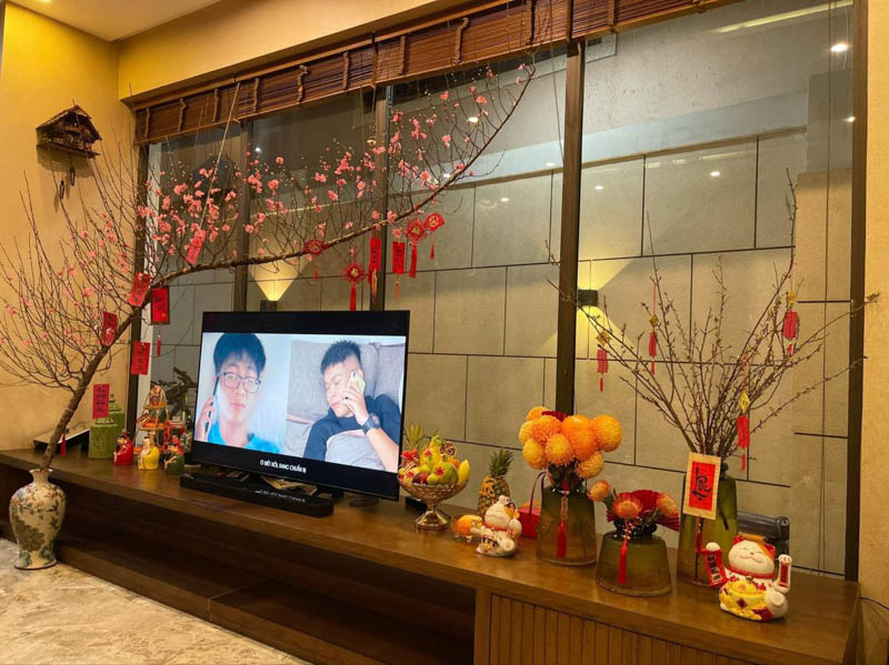 Ý tưởng phòng khách ngày tết