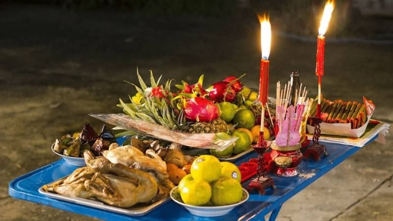 mâm cúng giao thừa