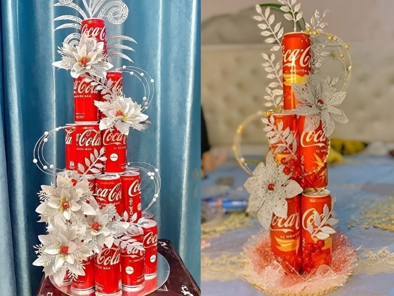 Tháp nước ngọt với phụ kiện bạch kim