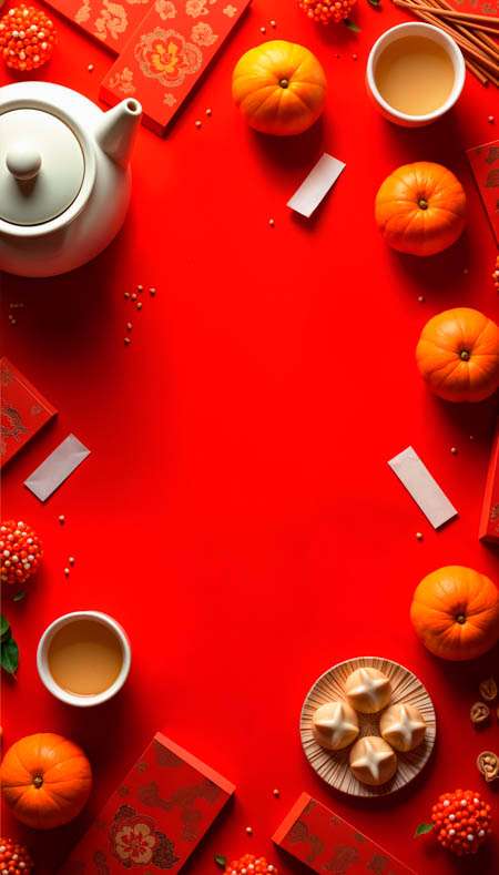nền điện thoại Tết