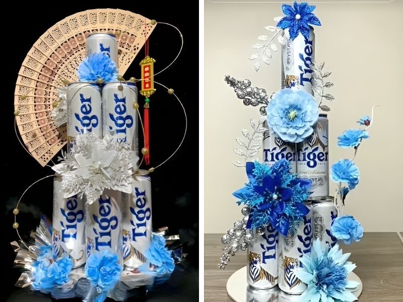 Trang trí tháp bia sang trọng