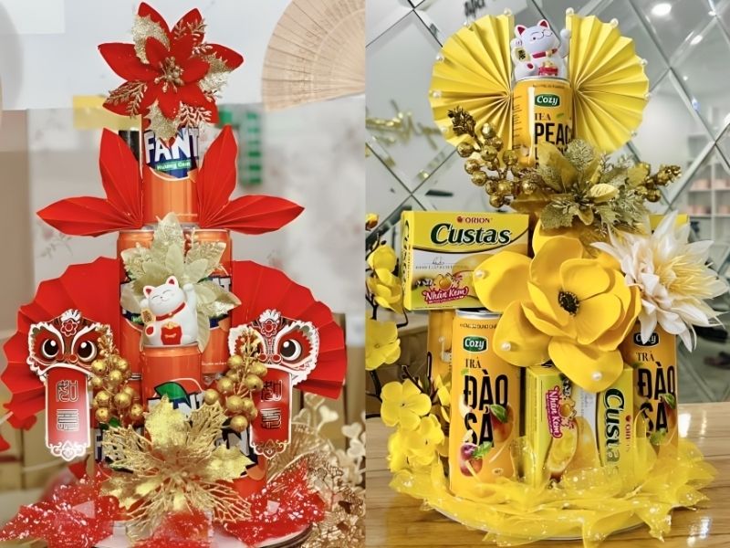 Tháp nước ngọt trang hoàng lộng lẫy