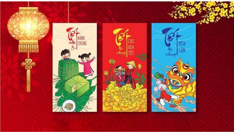 Hình ảnh bao lì xì Tết đẹp