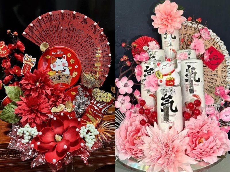 Mẫu tháp nước ngọt Tết