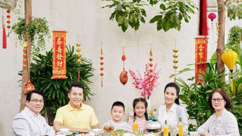 Hình ảnh Tết gia đình sum vầy