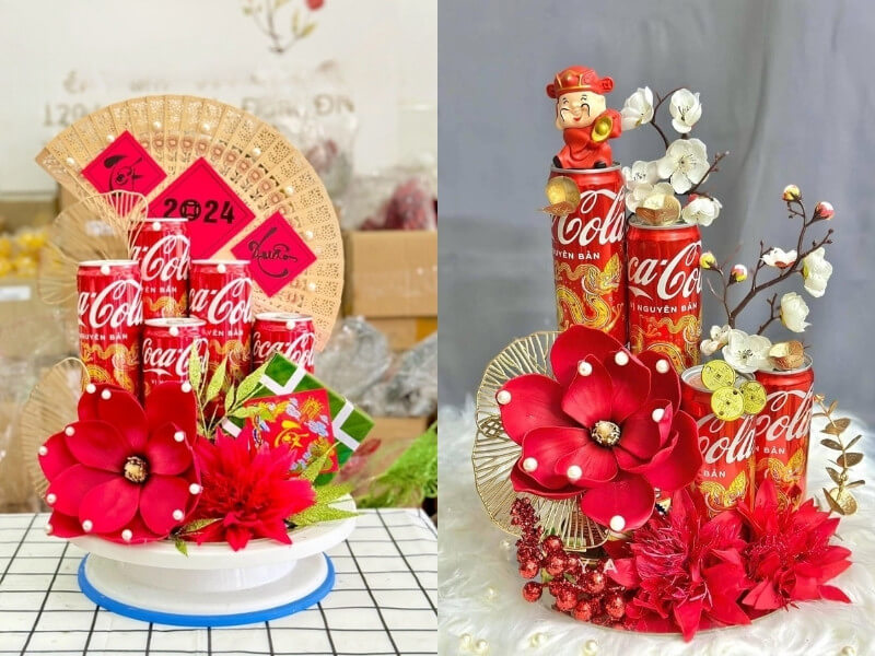 Tháp nước ngọt màu đỏ