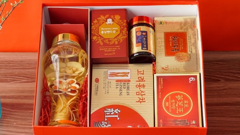 giỏ quà Sức khỏe biếu bố mẹ vợ