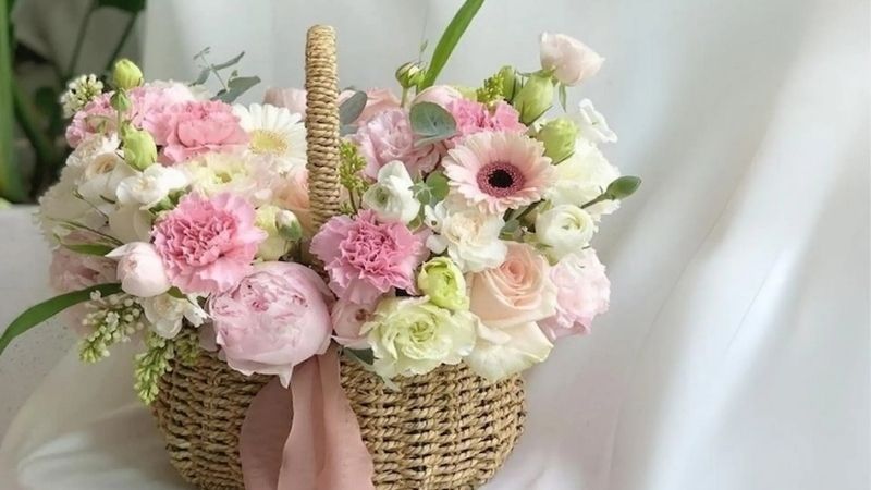 hoa đẹp ngày tết với cát tường 