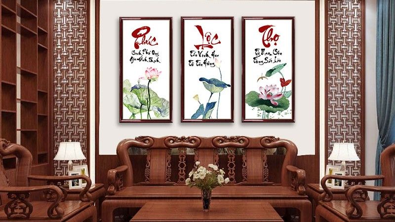 Treo chữ thư pháp tại nhà mang lại may mắn