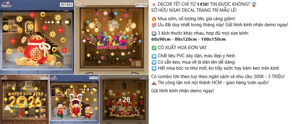100+ Mẫu Content Bán Hàng Tết 2027 Hấp Dẫn, Chốt Đơn Nhanh 58 Content Tết bán đồ trang trí