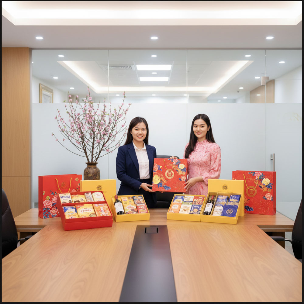 Bàn giao quà Tết