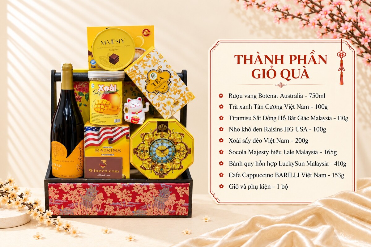 Giỏ Quà Tết Vạn Phúc GQT2612 4 Giỏ Quà Tết Vạn Phúc GQT2612 - Ảnh 4