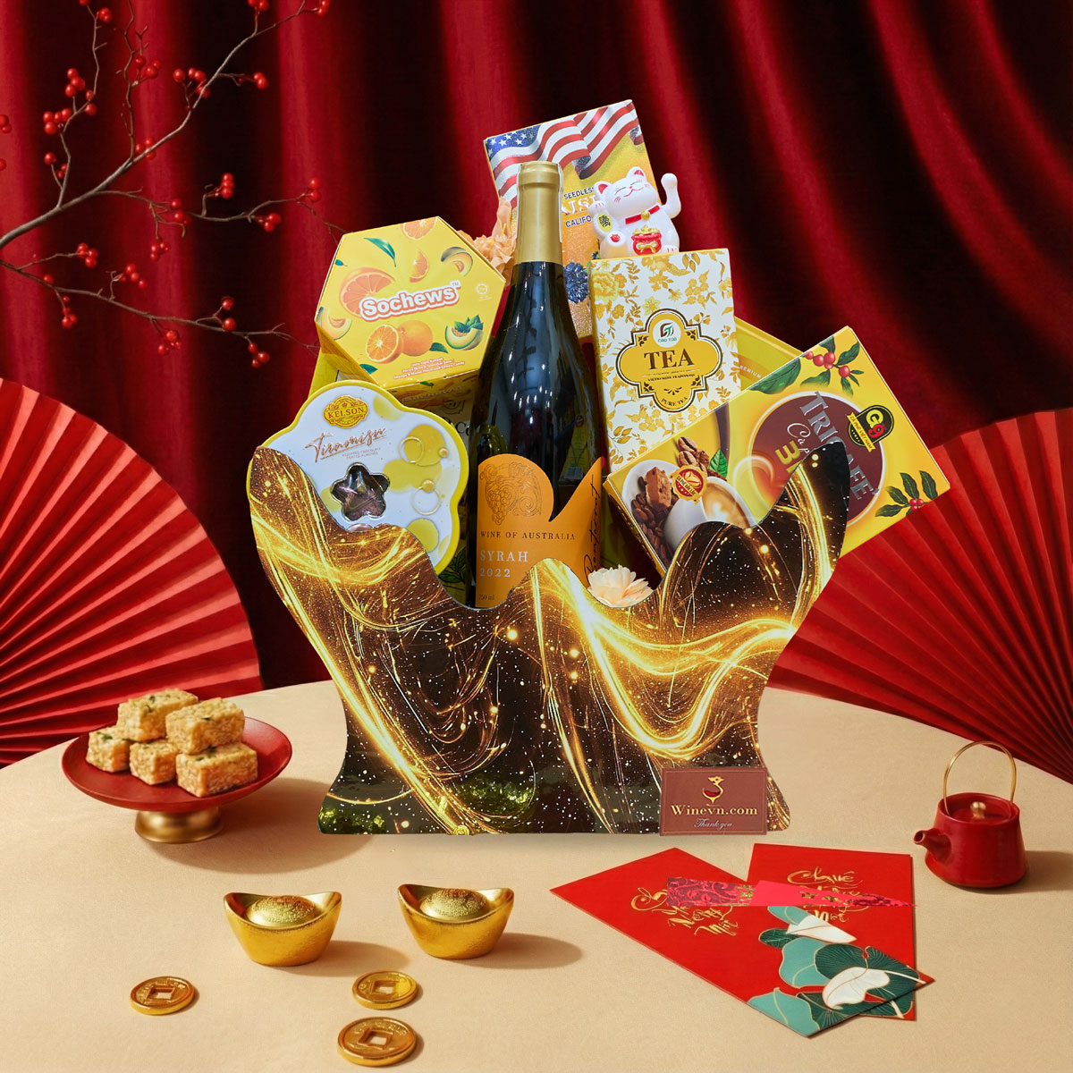 Giỏ Quà Tết cho doanh nghiệp Kim Xuân