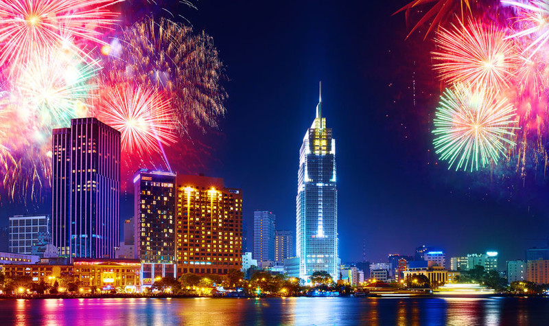 Hình ảnh Pháo hoa Tết