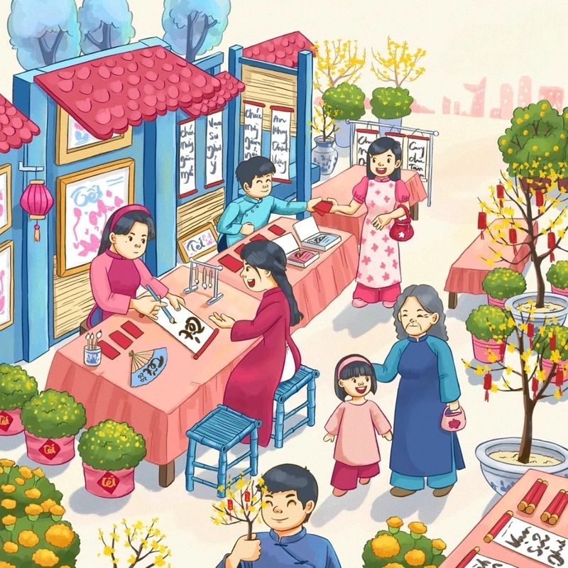 Ảnh Tết trên đường phố