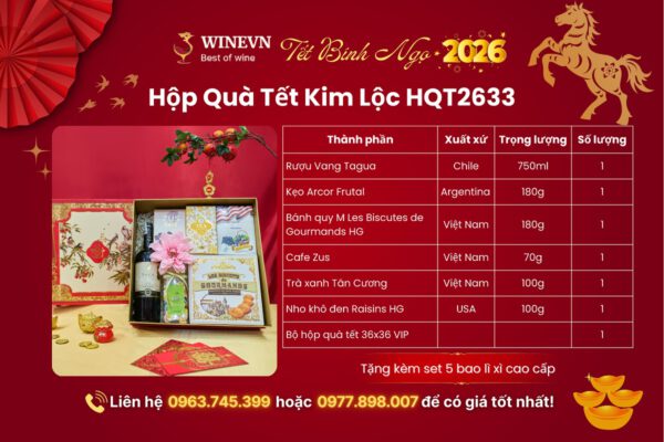 Hộp Quà Tết Kim Lộc HQT2633