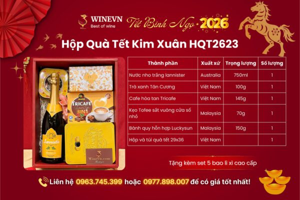 Hộp Quà Tết Kim Xuân HQT2623