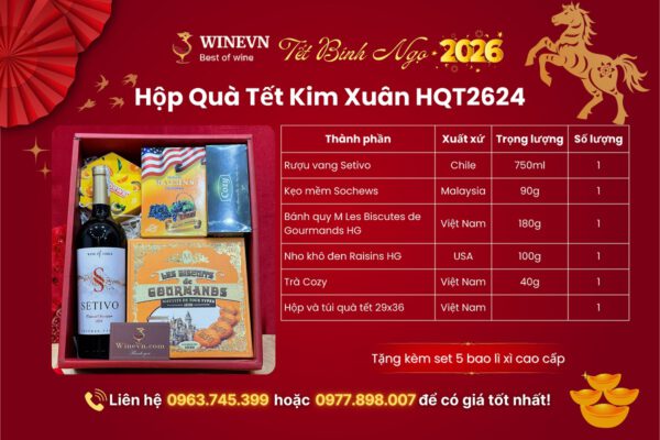 Hộp Quà Tết Kim Xuân HQT2624