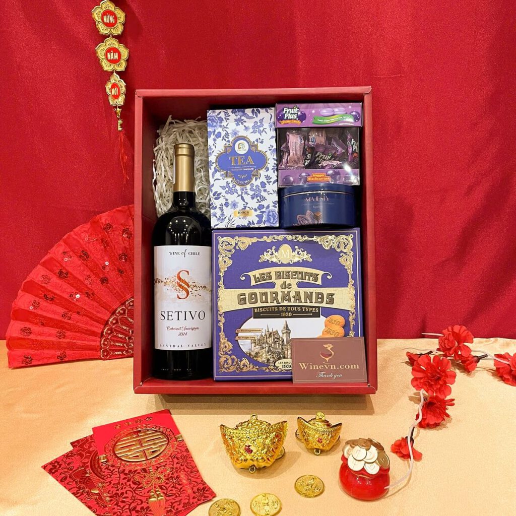 Hộp Quà Tết màu tím