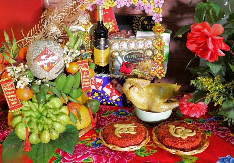 Đồ mâm cúng giao thừa trong nhà