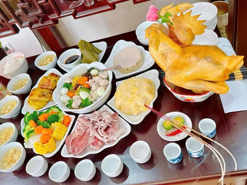 gợi ý mâm cúng giao thừa trong nhà