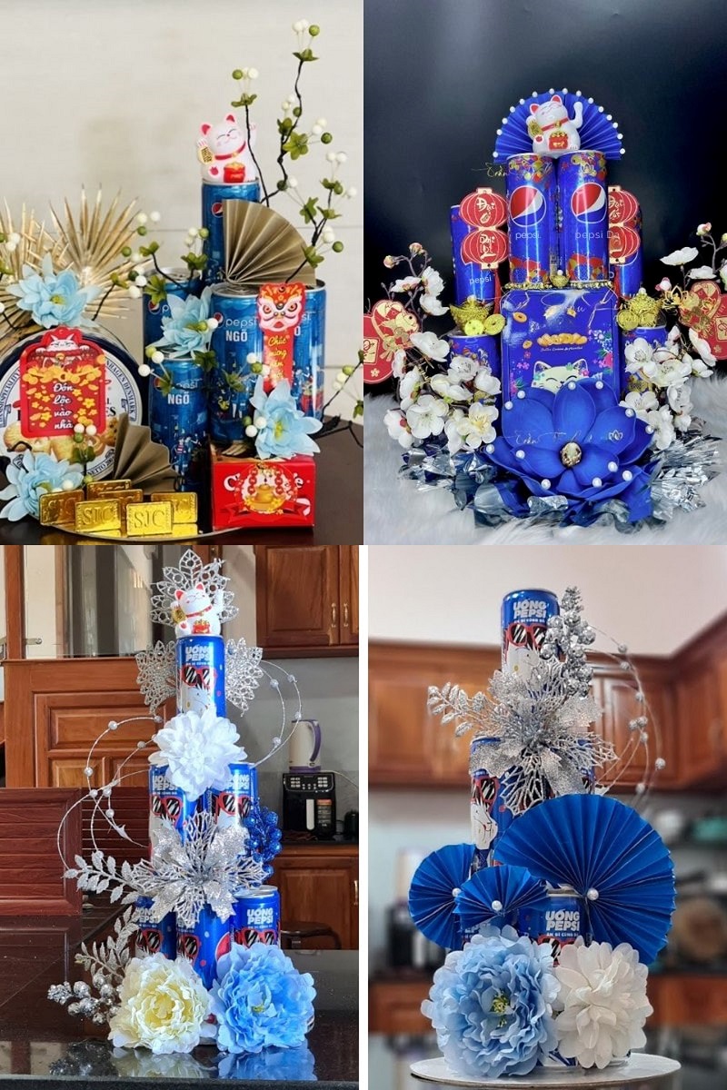 mẫu Tháp nước ngọt Pepsi xanh