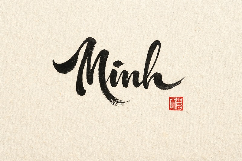 Xin chữ Minh đầu năm