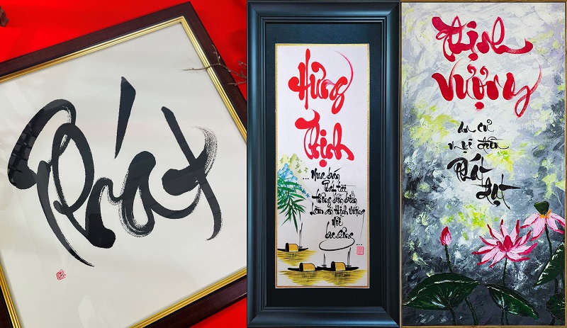 Xin chữ Phát Thịnh Vượng đầu năm