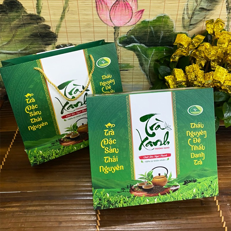 Hộp quà Tết trà Thái Nguyên