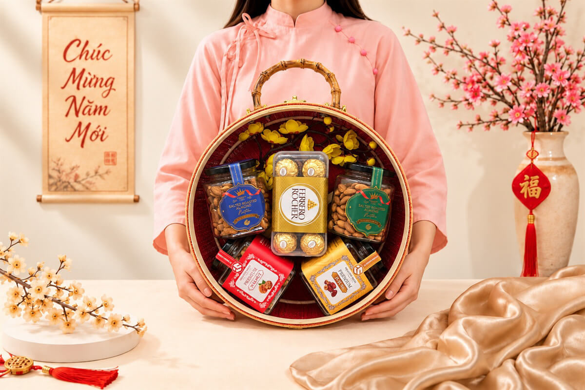 Giỏ quà Tết Đoàn Viên GQT2712 3 Giỏ quà Tết GQT2712