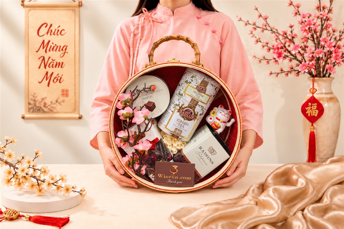 Giỏ quà Tết Đoàn Viên GQT2714 3 Giỏ quà Tết GQT2714