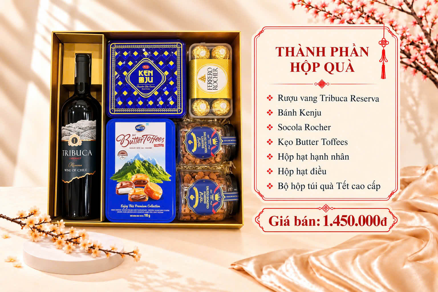 Hộp Quà Tết HQT2708 3 Hộp Quà Tết HQT2708