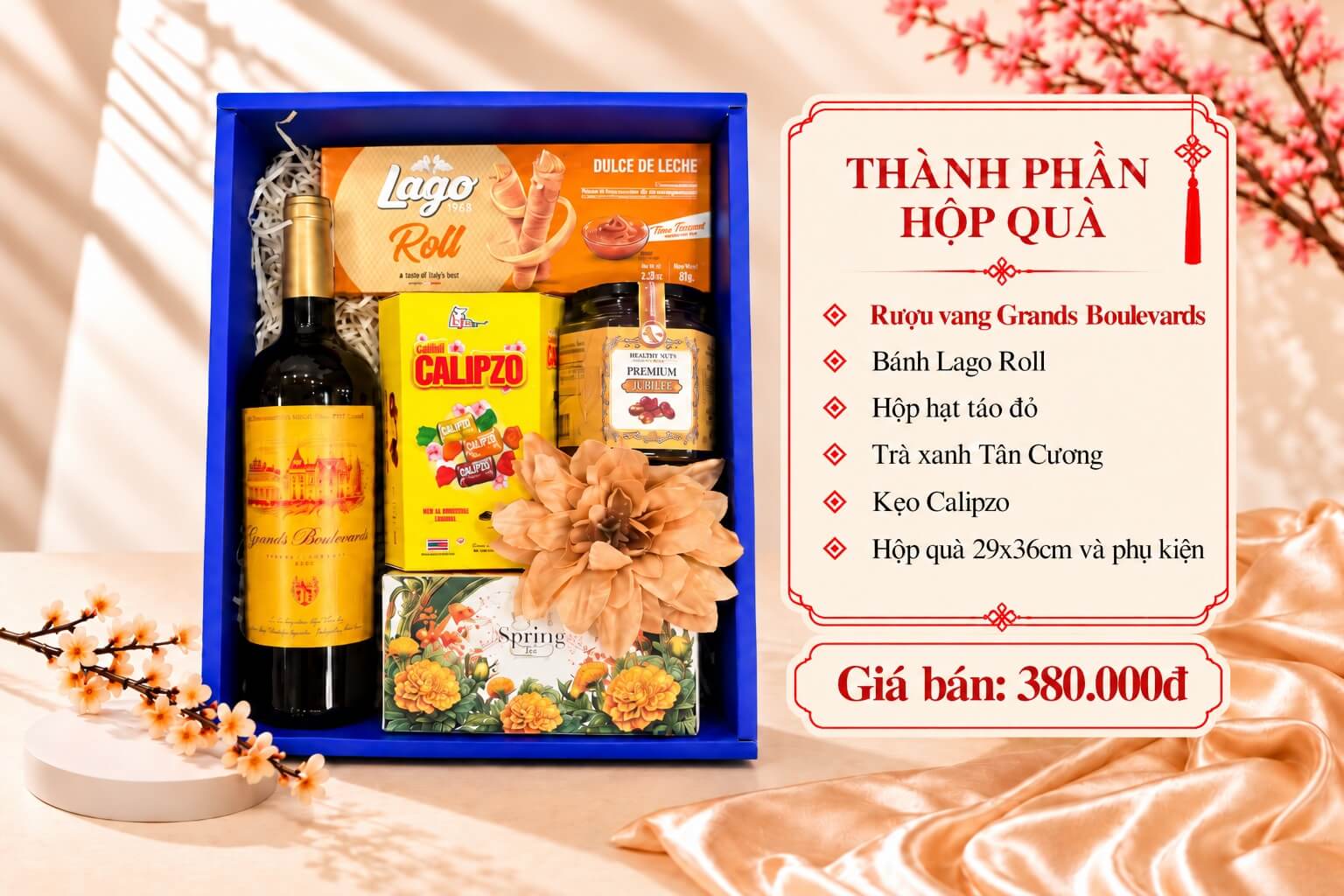 Hộp Quà Tết HQT2718 3 Hộp Quà Tết HQT2718