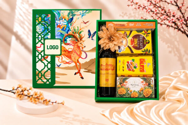 Hộp Quà Tết Lộc Biếc Nghinh Xuân HQT2719