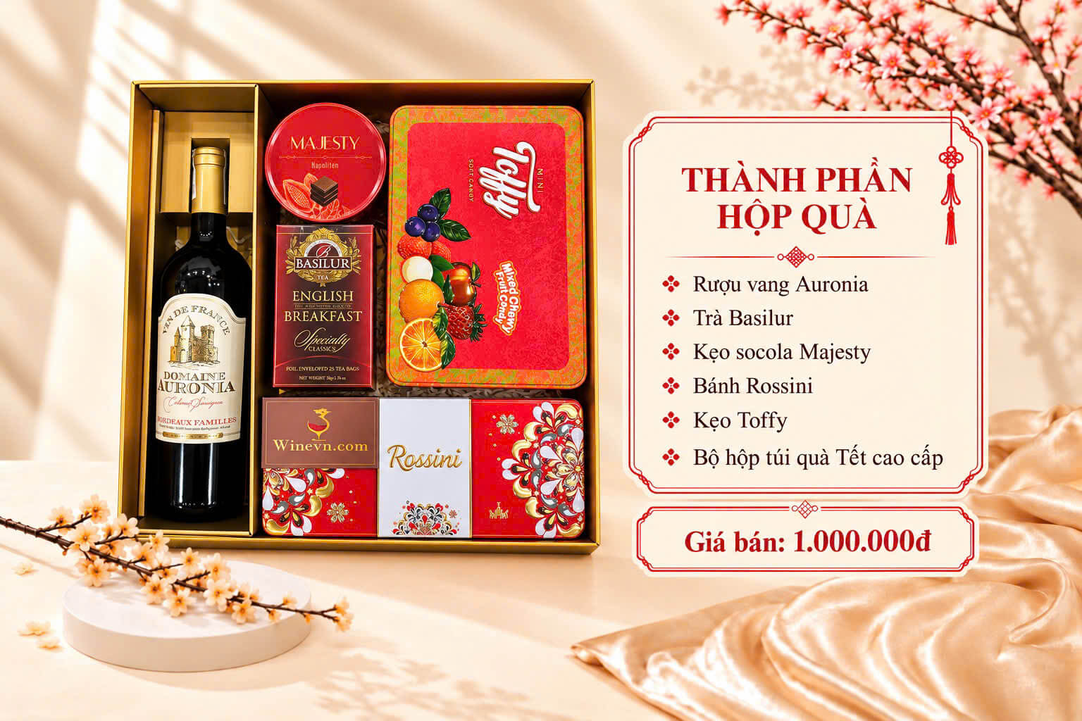 Hộp Quà Tết HQT2722 3 Hộp Quà Tết HQT2722
