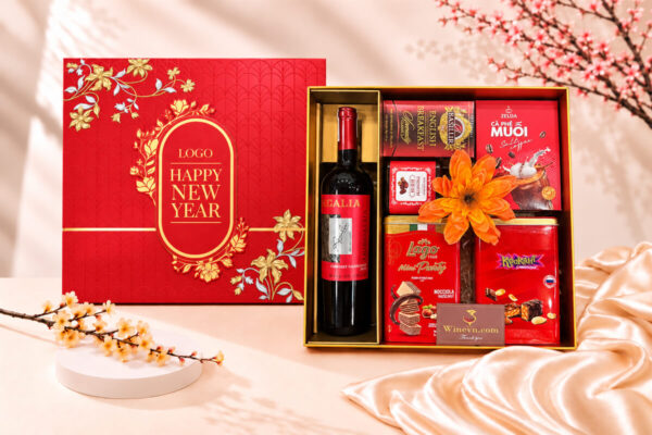 Hộp Quà Tết Happy New Year HQT2725